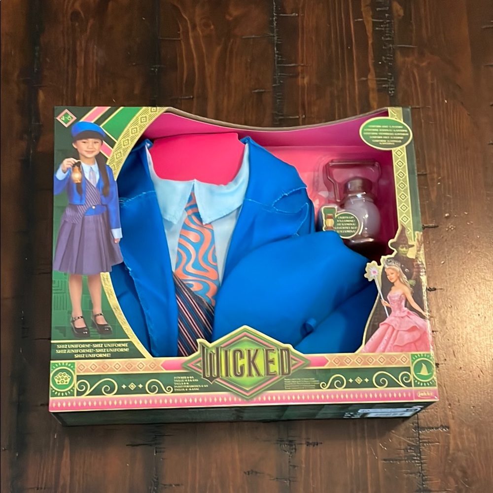 Wicked Shiz University Uniform Dress-Up Set, Size 4-6 **NEW**